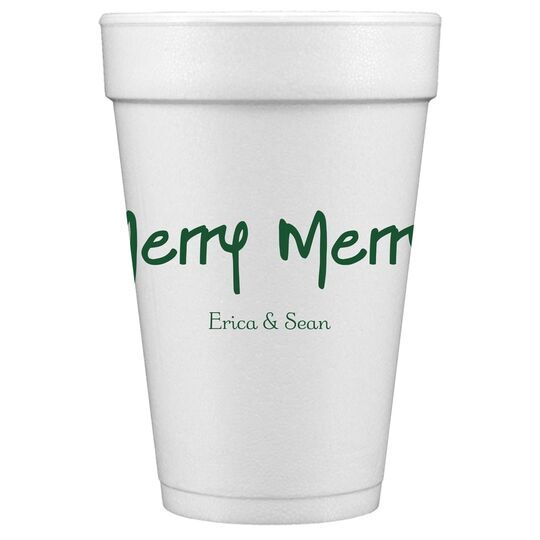 Studio Merry Merry Styrofoam Cups